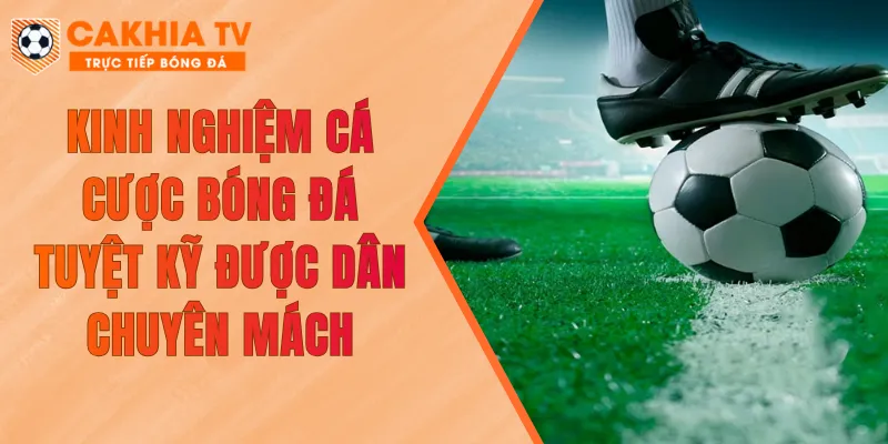 Kinh Nghiệm Cá Cược Bóng Đá - Tuyệt Kỹ Được Dân Chuyên Mách